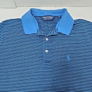 Ralph Lauren Polo Golf Blue and Black Striped Shirt